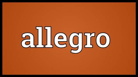 what does me alegro mean in english|alegro .